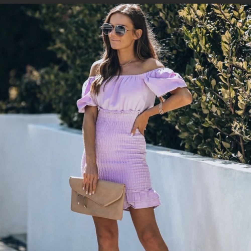 Vici Spring Fever Cotton Smocked Dress